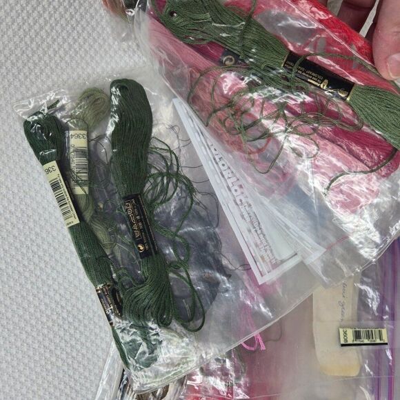 DMC Mixed Lot Embroidery Floss Thread Skeins New And Partial 100+ Skein - Picture 6 of 8